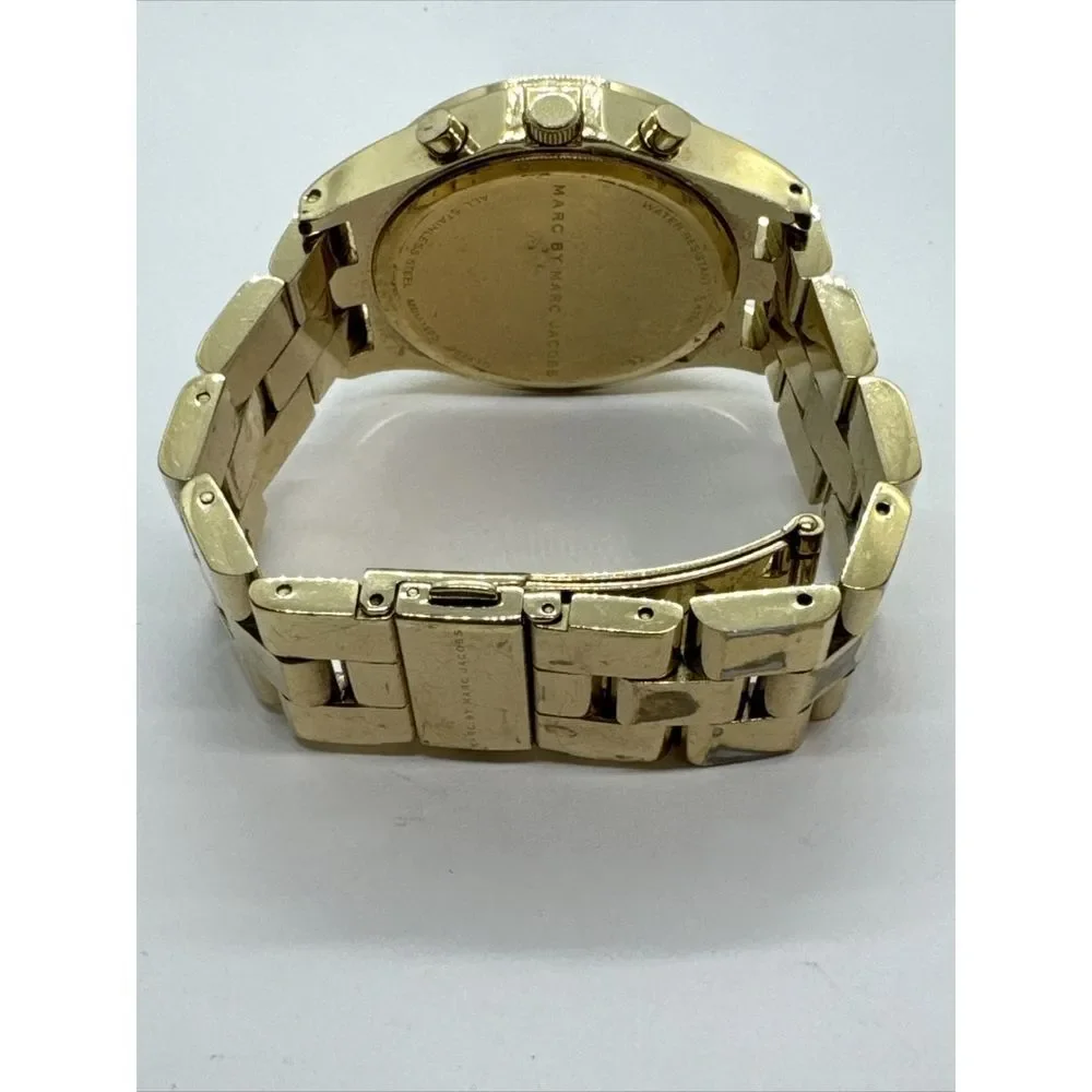 Marc Jacobs MBM3105 Women's Gold Stainless Steel Analog Dial Quartz Watch JNA734